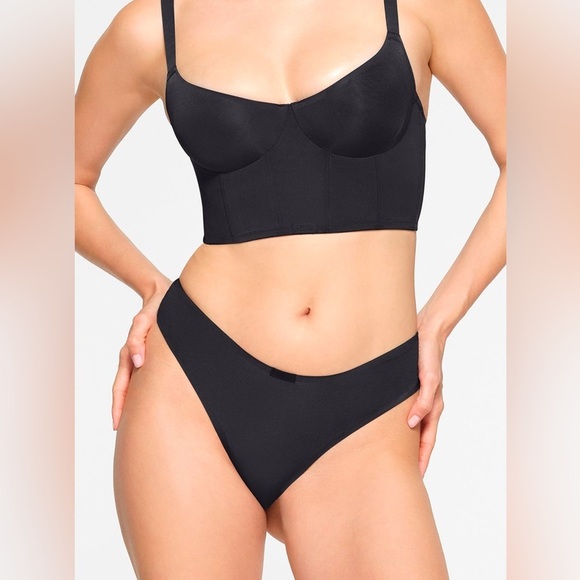 Skims Corset Collection Onyx Bikini Panties Size 4X - Picture 1 of 7